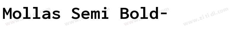 Mollas Semi Bold字体转换